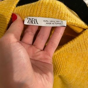Yellow Zara Turtleneck
